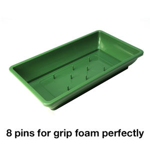 Plateau floral en plastique vert foncé de forme rectangulaire pour arrangement floral, centre de table de mariage, artisanat, fleurs artificielles ou fraîches - Product Image 4