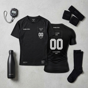 Camiseta de Compresión para Hombre, Negra, Manga Corta, Deportiva, para Gimnasio, Entrenamiento, Ropa Deportiva, Logotipo Personalizado, Fitness, Running, Ejercicio - Product Image 3