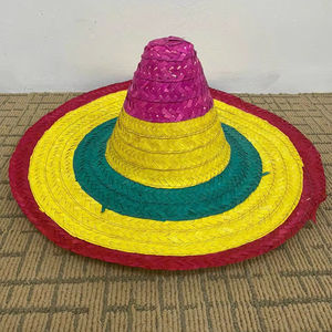Chapeaux de paille mexicains tissés à la main pour le Cinco de Mayo et les événements thématiques, accessoires quotidiens pour les sports d'été et le cyclisme - Product Image 1