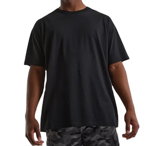 Camiseta de algodón 100% al por mayor para hombre, corte holgado, estampada, lisa, vintage, con hombros caídos, oversize, verano 2027 - Product Image 2