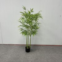 Bambou artificiel amovible résistant aux UV, tiges de bambou synthétique résistantes au soleil, écran d'intimité intérieur/extérieur, aménagement paysager tropical
