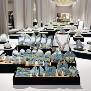 Pares de Scheelite azul Natural de alta calidad, pendientes sueltos, joyería hecha a mano, certificado por terceros, el mejor precio de fábrica, gran oferta - Product Image 1