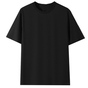 Camiseta de algodón romano de cuello redondo, personalizada OEM, nueva colección de verano, para hombre, de alta gama, color liso, transpirable, sin necesidad de planchado, manga corta. - Product Image 4