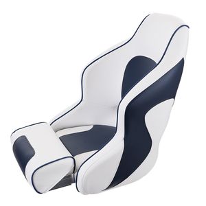 Sedile da Capitano per Barca con Imbottitura in Spugna Spessa e Schienale Ribaltabile, Sedile a Secchio da Pesca, Parti e Accessori per Sedili da Barca - Product Image 1