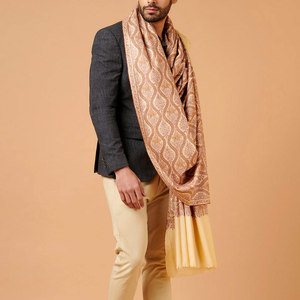Men Stylish Classic Winter <b>Shawl</b> Warm Comfortable Soft Fabric Elegant Wrap Traditional Design Casual Formal Mens Wear - Product Image 1