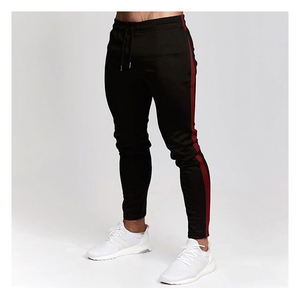 Pantalones Jogger de Pierna Recta con Franja Lateral, Cintura Elástica y Cómodos, Estilo Urbano Personalizado de Alta Calidad - Product Image 3