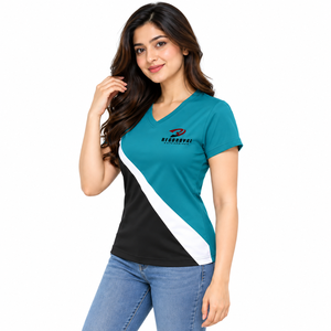Ropa informal ligera de corte holgado para mujer, camisetas con cuello en V para conjuntos de fin de semana, viajes y comodidad diaria con un estilo duradero. - Product Image 3