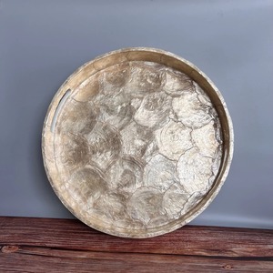 <b>Top</b> Selling Luxury Mother of <b>Pearl</b> MOP Tray with Natural Shell Inlay for Decorative Serving and Premium Home Interior for Sale - Product Image 3