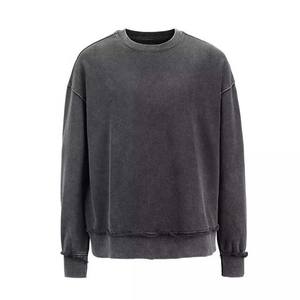 Sudadera de Forro Polar Barata para Hombre, Cuello Redondo, Venta al por Mayor, Color Sólido, Mangas Largas, Logotipo Personalizado, Sudaderas Básicas para Hombre - Product Image 1