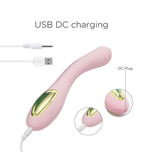 ไวเบรเตอร์แบบแท่งสองหัว มอเตอร์คู่ ปรับความเร็วได้ 10 ระดับ กันน้ำ IPX7 ชาร์จผ่าน USB สำหรับเลสเบี้ยน - Product Image 3