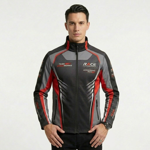 MX BMX Custom Pit Crew <b>Jackets</b> Printed Softshell Sublimation Sponsor Logos Plus Size Quick Dry Windproof Auto <b>Racing</b> Wear - Product Image 6