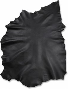 Véritable peau de mouton pleine fleur noire pour confection de vêtements - Product Image 5