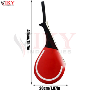 Bâton de frappe incurvé pour Taekwondo, simple ou double face, en cuir PU, bouclier de frappe pour arts martiaux, karaté et entraînement de kickboxing - Product Image 3
