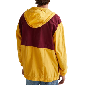 Custom Logo Lightweight Nylon Windbreaker <b>Jacket</b> <b>For</b> <b>Men</b> Color Block Hooded Zip Up Outdoor Sports Training Track <b>Jacket</b> - Product Image 2
