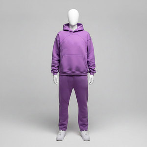 Jogging-Sportbekleidung Trainingsanzug Unisex Schwergewichtige Einfarbige Baumwolle Komfortabel <span class=keywords><strong>Premium</strong></span> Stilvoll Modisch Geschnitten - Product Image 4