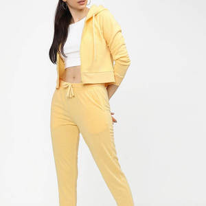 Sudadera con capucha corta de invierno de alta calidad para mujer al por mayor, sudadera con capucha corta con cremallera de invierno, sudadera con capucha personalizada para mujer con cordón - Product Image 4