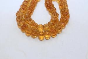 Cuentas Redondas de Citrino Natural de Alta Calidad AAA, 7-10 mm, Talladas a Mano, Forma de Limón, para la Fabricación de Joyas - Product Image 2