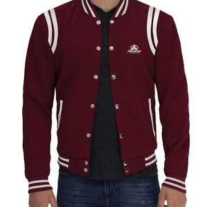 Chaqueta Letterman de Invierno para Hombre, Elegante, Casual, Ecológica, con Logotipo Frontal, Tejido Cómodo, Ropa Urbana, para Viajes Diarios, Servicio OEM - Product Image 1