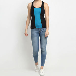 Camisetas de Tirantes Cortas Acanaladas con Cuello en V para Mujer, Suaves y Cómodas, para Correr, a la Moda - Product Image 5
