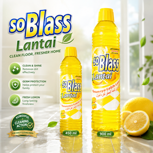 SoBlass Limpiador de Pisos Antibacterial a Base de Agua, Líquido 900ml Varian Limón, Detergente Ecológico, Solución de Limpieza para el Hogar - Product Image 5
