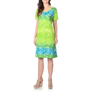 Conjunto de 2 piezas de faldas maxi florales rectas y sexys de verano al por mayor para mujer, talla grande, vestidos de manga corta - Product Image 1