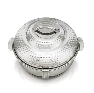 Silver color Best Quality metal Casserole Serving Food Warmer designer <b>Stand</b> Hotel ware Kitchenware Hot pot Dish warmer - Product Image 4