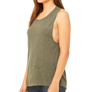 Débardeur gris uni à col rond pour femme, décontracté, tricoté, sans manches, respirant, longueur normale - Product Image 6