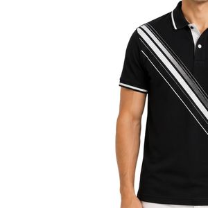 Camiseta Polo Personalizada en Blanco y Negro para Hombre, Manga Corta, Informal, para Golf, OEM, Marca Privada, Transpirable, Uniforme, Venta al Por Mayor - Product Image 3