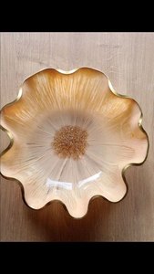 Handcrafted epoxy resin bowl <b>decorative</b> fruit bowl glossy finish modern <b>kitchen</b> decor centerpiece stylish gift <b>item</b> - Product Image 6