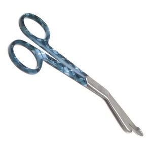 Tijeras para Vendajes de Acero Inoxidable de Grado Médico, Diseño Plegable Liso/Serrado, Garantía de 3 Años - Primeros Auxilios Profesionales - Product Image 1