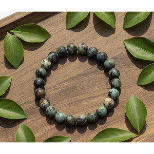 Minimalist African Turquoise Beaded <b>Bracelet</b> Handcrafted Natural Crystal for Balance and <b>Healing</b> Wholesale Fashion Accessory - Product Image 3