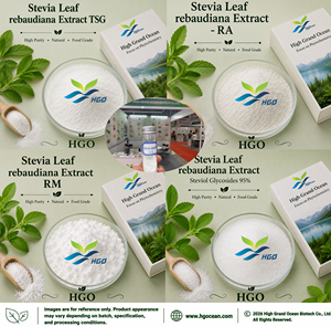 Suministro directo de fábrica de HGO, extracto de hoja de Stevia natural rebaudiana (grado alimenticio), especificación TSG 90%-95% (extracto estandarizado) - Product Image 2