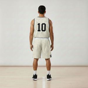 Ensembles d'uniformes de basketball personnalisés en polyester par sublimation, réversibles, respirants, grandes tailles, avec nom d'équipe appliqué, service OEM - Product Image 4