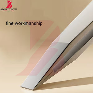 Pinzas para Cejas de Acero Inoxidable con Logotipo Personalizado OEM ODM 2026, de Alta Calidad, Punta Inclinada de Precisión, Herramienta de Belleza para Depilación Facial - Product Image 6