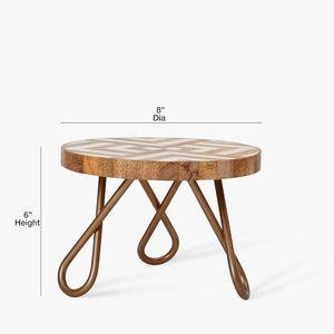 ขาตั้งเค้กไม้ทรงกลมลายหินอ่อน ถาดโชว์ขนมหวาน ตกแต่งโต๊ะงานเลี้ยง - Product Image 3