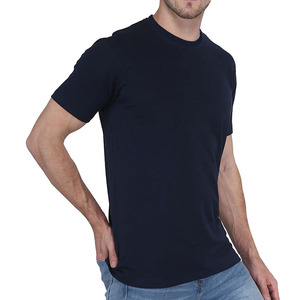 T-shirts d'été à manches courtes en coton peigné 100 % pour hommes, col rond, design décontracté de haute qualité, séchage rapide, écologiques, service OEM/ODM - Product Image 4