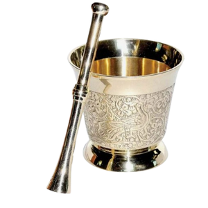 Spice And Salts Mortar Pestle Metal Crushing And Grinding Custom made Mortar And Pestle Made in India - Product Image 2