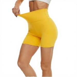 Women's Casual Solid Sport Yoga Short Women Running Short Breathable Quick Dry Gym Short Elastic Solid Color Shorts - Product Image 5