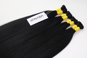 Extensiones de cabello a granel más vendidas Color negro natural 100% Cabello vietnamita crudo de alta calidad - Product Image 6