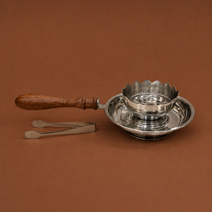 Stainless Steel Metal <b>Bakhoor</b> Burner With Wooden Handle Portable Incense Holder Middle East Charcoal <b>Oud</b> Burner For Home Decor - Product Image 1