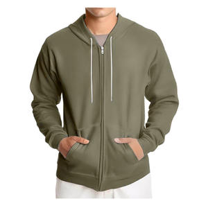 Sweat-shirt à capuche pour homme, fermeture éclair, tissu respirant et écologique, impression du logo sur le devant, manches longues, hiver - Product Image 3