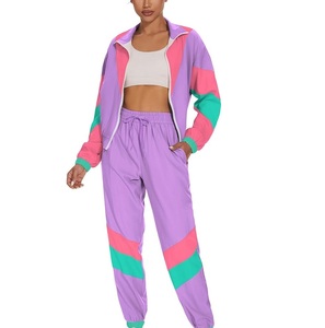 Wholesale Best Selling Women Windbreaker <b>Trousers</b> Set Outdoor Use Jogging Gym Running <b>Waterproof</b> Windproof Wind Breaker 2PCS - Product Image 2