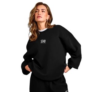 Womens Relaxed Fit Sweatshirt Casual <b>Long</b> <b>Sleeve</b> Pullover Crew Neck Soft Warm <b>Top</b> Stylish Streetwear Apparel for Daily Wear - Product Image 1