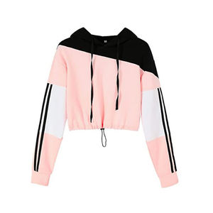 Sudadera con Capucha Corta para Mujer, Última Moda, Sudadera con Capucha para Entrenamiento, Ropa Deportiva al por Mayor - Product Image 1