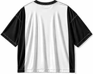 Camiseta de Manga Corta Blanca y Negra para Hombre con Logotipo Personalizado, 100% Algodón, Cuello Redondo, Diseño con Letras Impresas, Corte Regular Informal, Suave - Product Image 2