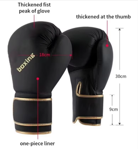 MMA Professional boxing <b>Gloves</b> PU <b>Leather</b> Sponge for Closure Logo Custom Breathable Heavy Duty Universal Fit for - Product Image 5
