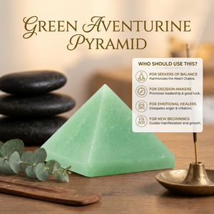 Green Aventurine Pyramid Stone Ornament Carved Gemstone Craft Natural Crystal Decoration for Christmas - Product Image 6