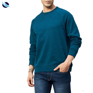 เสื้อสเวตเชิ้ตคอกลมสีพื้นสำหรับผู้ชาย SPOFIT ทรงปกติ ผ้าฝ้ายถัก สวมใส่สบายๆ ในฤดูใบไม้ร่วง มีกระเป๋า - Product Image 2