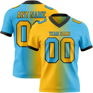 Sublimated Print Football Jersey Breathable Mesh Adult Short Sleeve V Neck <b>Soccer</b> Sports Apparel sublimated print football - Product Image 6
