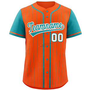 Uniforme de baseball personnalisé, respirant, grande taille, 100% polyester, impression par sublimation du nom et du logo de l'équipe - Product Image 4